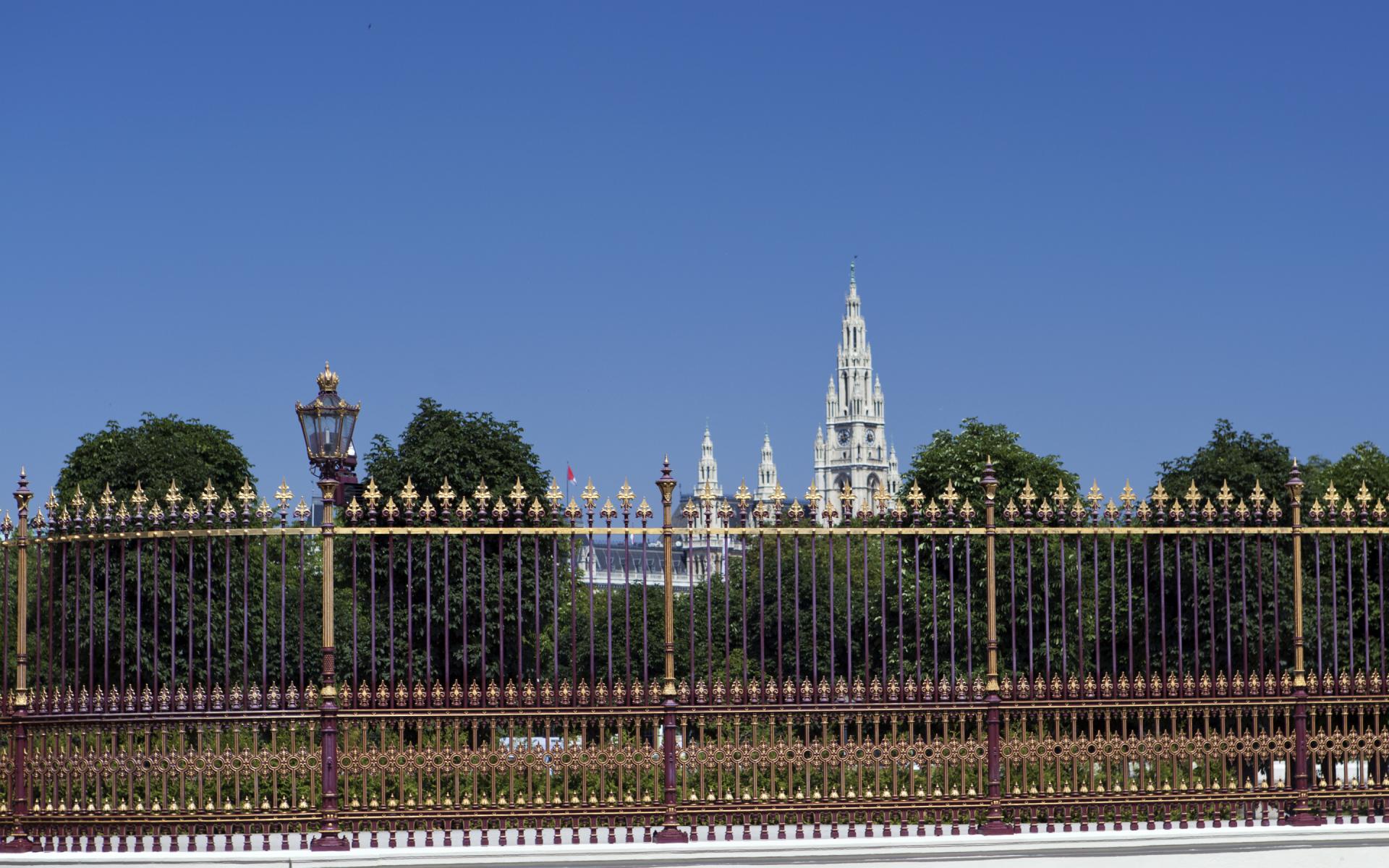 City Hall Behind Gate - Vienna