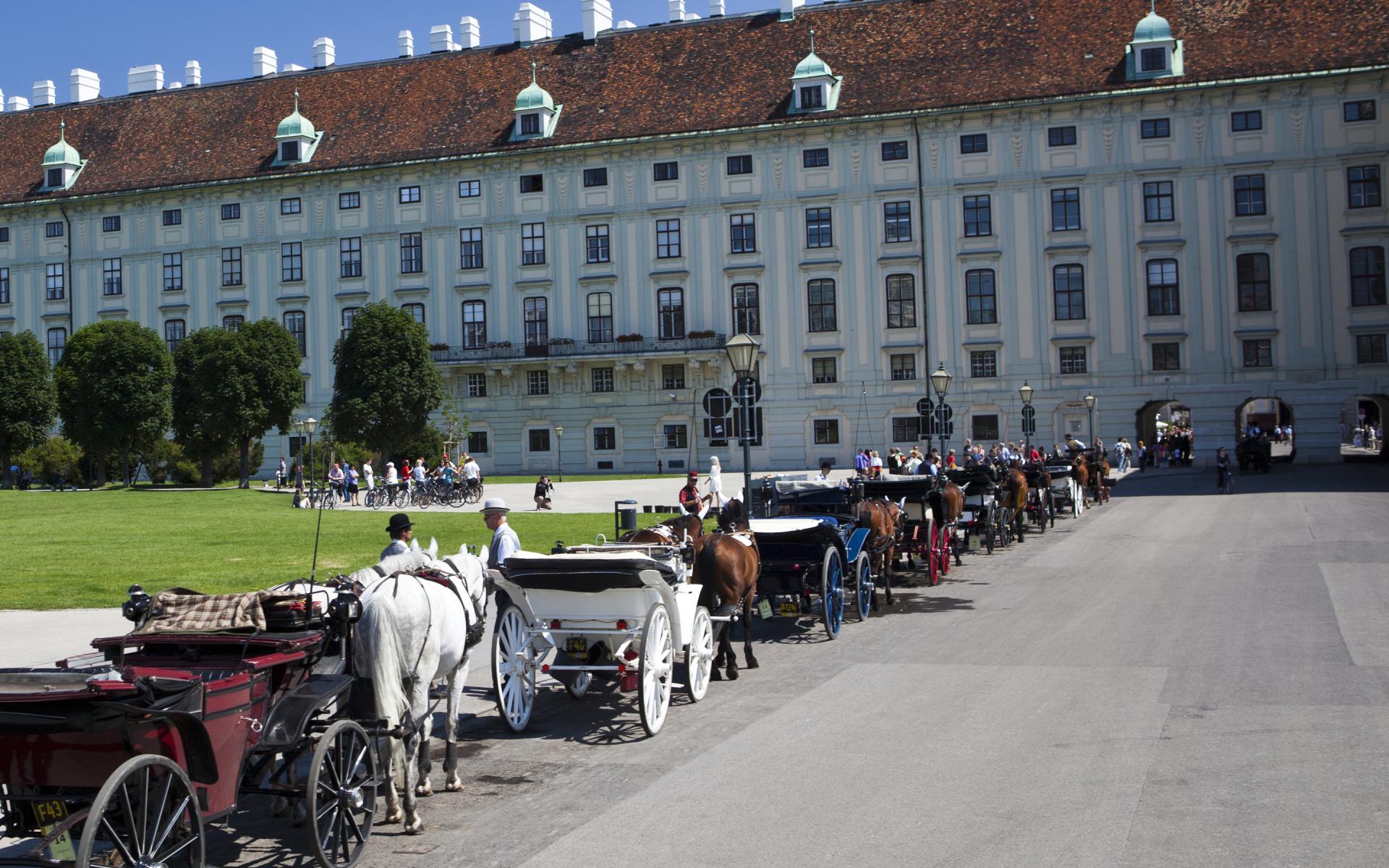 Carriages Outside Hofburg Palace